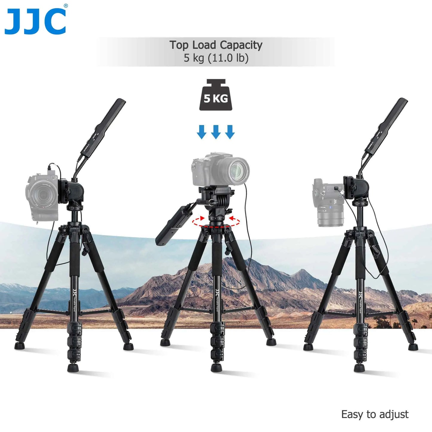 Video Remote Control Tripod for Sony FDR-AX53 AX43 AX33 HDR-CX405 CX455 CX440 Camcorder Handycam RX10M4 RX10M3 RX100M7 RX100M6