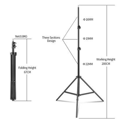 Photography Photo Studio Softbox Lighting Kit With 2.6x3M Background Frame 3pcs Backdrops Tripod Stand Reflector Board 4Umbrella