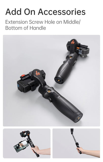 Hohem iSteady Pro 4 – Gimbal Estabilizador 3 Ejes para GoPro & Action Cams