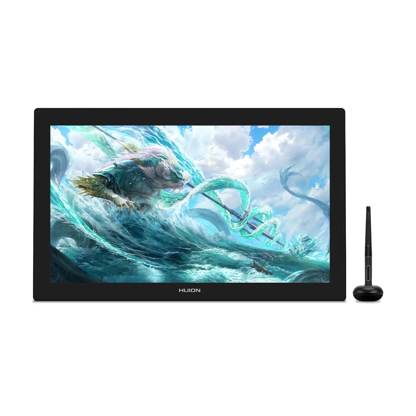 Huion Kamvas Pro 24 (4K UHD) | Tableta Gráfica con Pantalla 23.8”, 140% sRGB y Lápiz Digital sin Batería