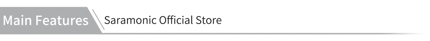 Saramonic Air Wireless Lavalier Microphone Noise Cancelling Lapel Mic for iPhone 15/16 Android Smartphone Camera Vlog Youtube