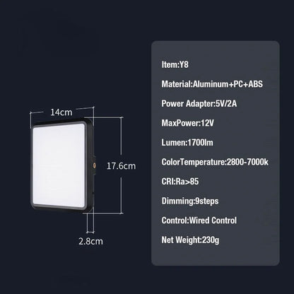High Power 352 Led Video Light 2800K-7000K Panel Light Studio Fill Lamp Photography Lighting Photo w Light Stand for Live Stream