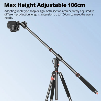 AMBITFUL GM104 Aluminium alloy tripod extenged crossbar ledgth 48-106cm adjuatbale for sony Canon Fuji nikon and mobile phone