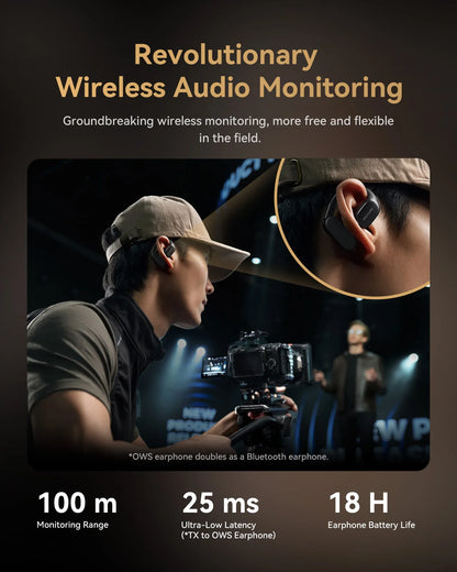 Hollyland Lark Max 2 – Micrófono Lavalier Inalámbrico (11h Autonomía + Pantalla Táctil)