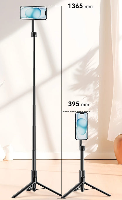 Ulanzi MG-003 Pro Magnetic Phone Selfie Stick Tripod 1.36m Extendable Selfie Tripod for iPhone 15 14 13 12 Vlog Livestreaming