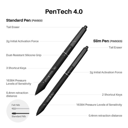 HUION KAMVAS Pro 27 4K UHD Drawing Tablet with Screen, PenTech 4.0 Battery-Free Stylus with 2nd Gen Anti-Glare Etched Glass Full