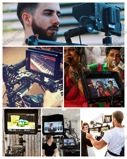 7 Inch Field Monitor HDMI Camera DSLR LCD IPS HD 1280x800 Video Assist External for Nikon Sony Canon Camera Gimbal FW759