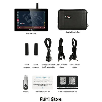 Portkeys LH5P II 5.5" 2000NIT Full HD 4K Touch Screen Monitor Metal Frame Bluetooth for Rec Key Sony Pansonic Canon BMPCC ZCam