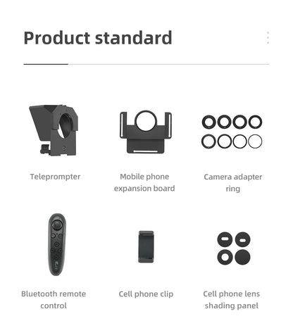 Teleprompter Portátil AMBITFUL Mini – Compatible con Smartphones y Cámaras