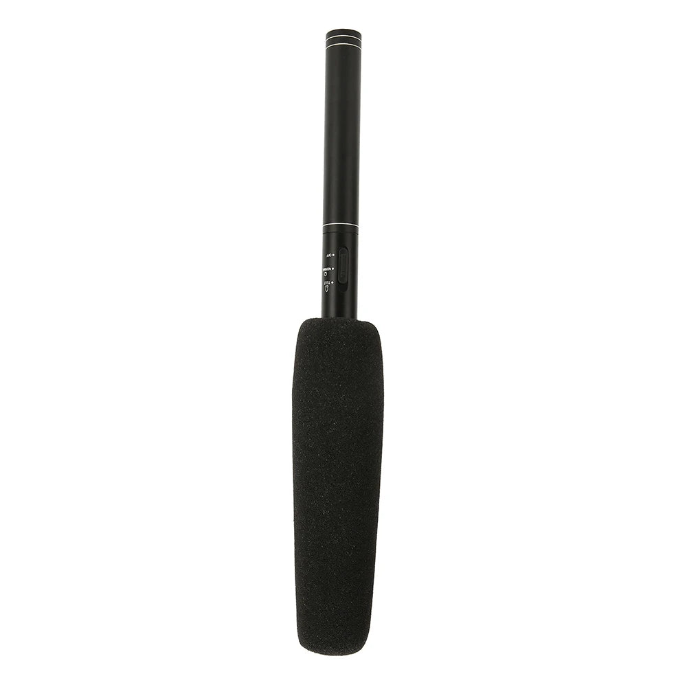HTDZ HT-81 – Micrófono Shotgun Cardioide de Condensador para Entrevistas y Cámaras DSLR
