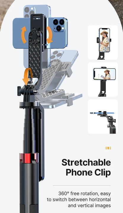Ulanzi MA09 Smartphone Tripod Bluetooth Selfie Stick Desktop Tripod  for iPhone 12 13 14 GoPro Card Camera Live Streaming Video