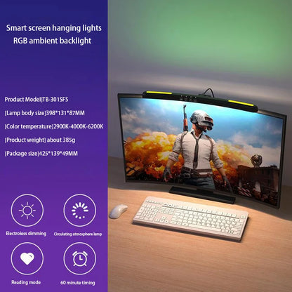 Xiaomi Mijia USB Screen Hanging Lights Stepless Dimming Curved Screen Monitor Light Bar RGB Background Atmosphere Desk Lamp NEW