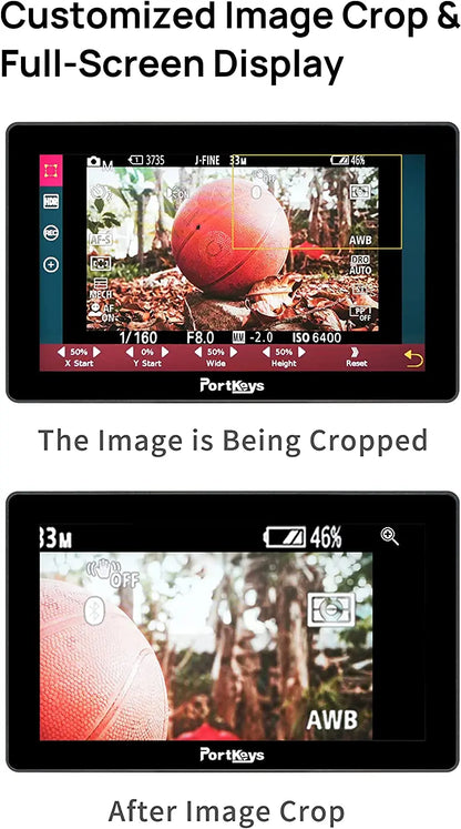 Portkeys LH5P II 5.5" 2000NIT Full HD 4K Touch Screen Monitor Metal Frame Bluetooth for Rec Key Sony Pansonic Canon BMPCC ZCam