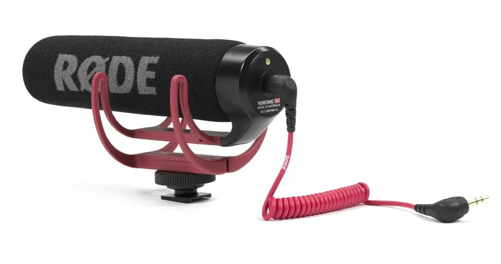 Rode VideoMic GO – Micrófono Shotgun Hipercardioide para Cámaras DSLR Canon, Nikon y Sony
