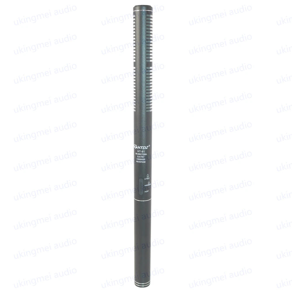 HTDZ HT-81 – Micrófono Shotgun Cardioide de Condensador para Entrevistas y Cámaras DSLR