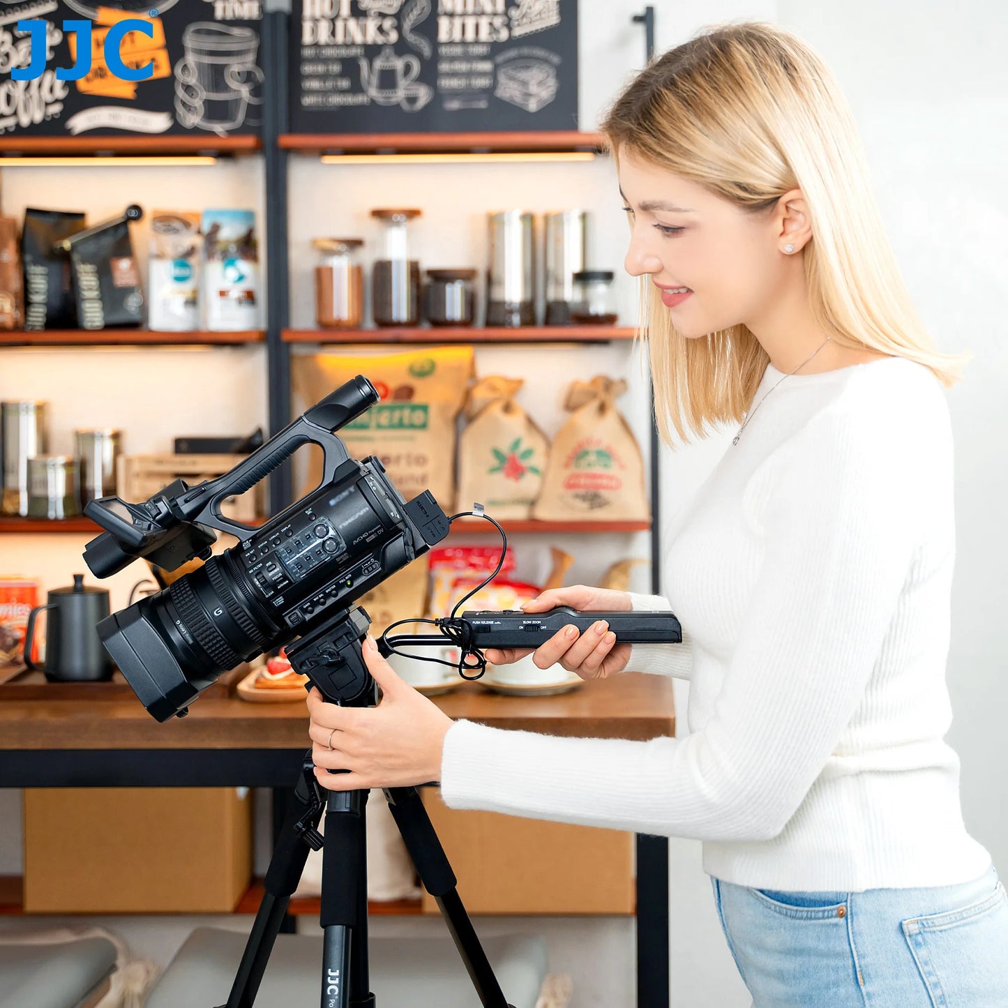 Video Remote Control Tripod for Sony FDR-AX53 AX43 AX33 HDR-CX405 CX455 CX440 Camcorder Handycam RX10M4 RX10M3 RX100M7 RX100M6
