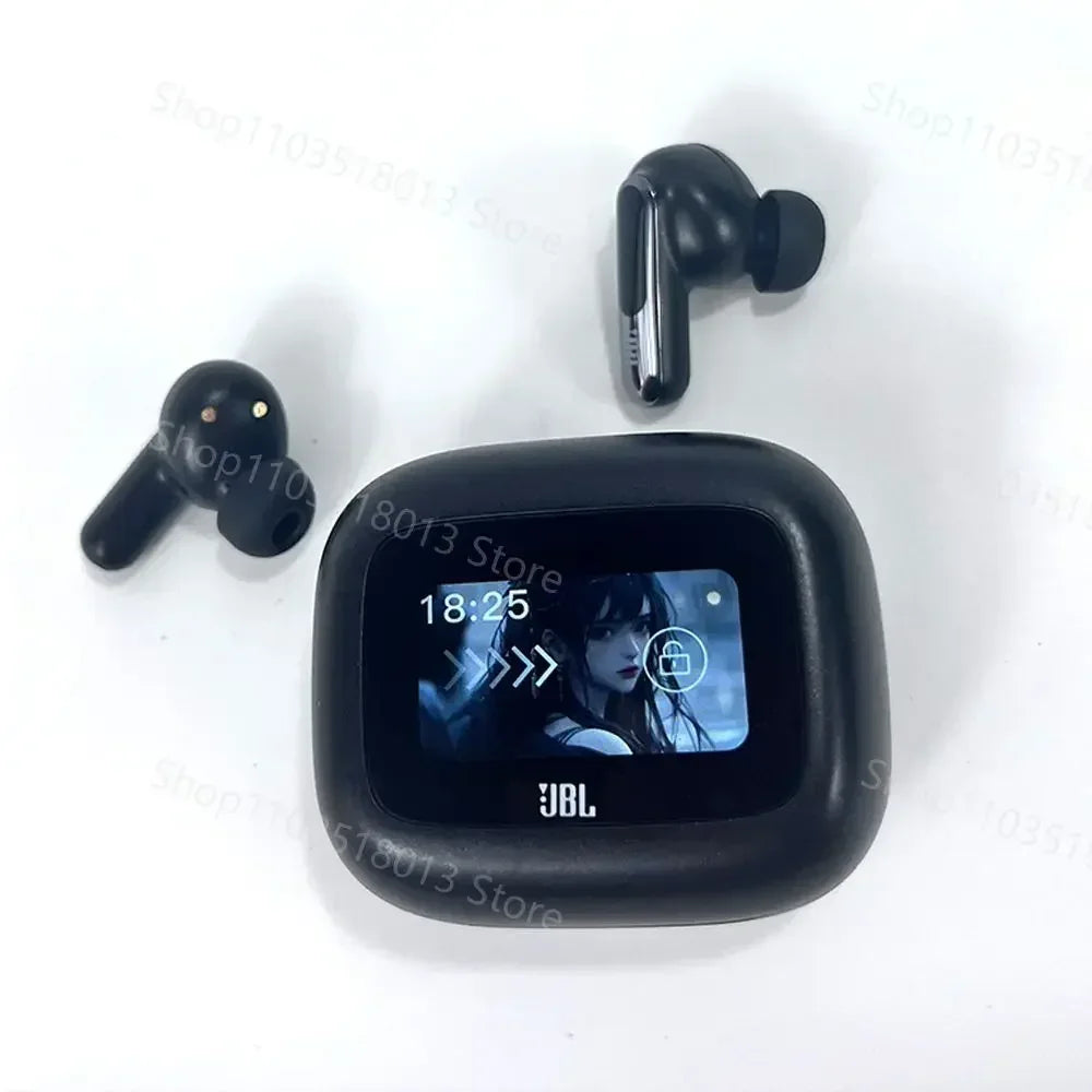JBL Live Beam 3 | Audífonos True Wireless con Cancelación de Ruido y Estuche con Pantalla LED