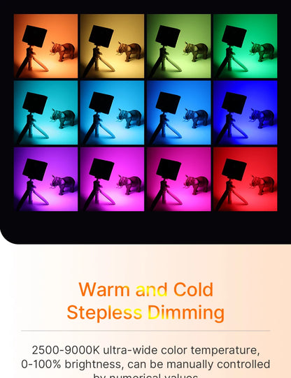 Ulanzi LT002 7 inch Pocket Fill Light RGB Full Color LED Panel Light CRI 95+ Photography Camera Light Creative Scene