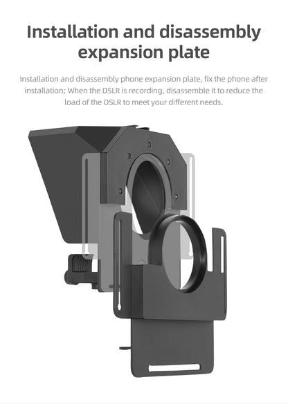 Teleprompter Portátil AMBITFUL Mini – Compatible con Smartphones y Cámaras