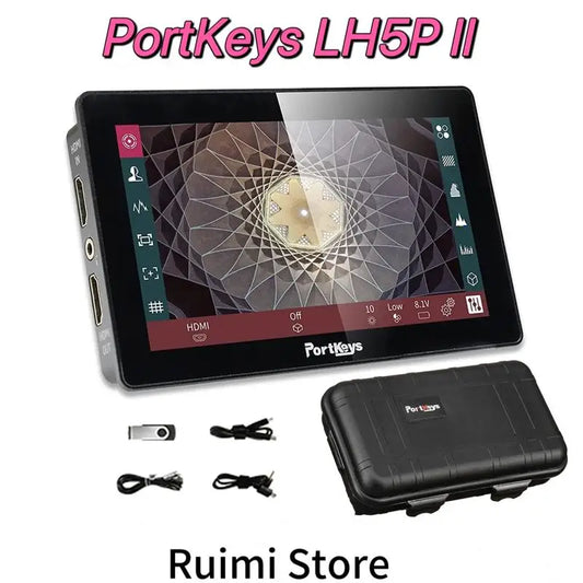 Portkeys LH5P II 5.5" 2000NIT Full HD 4K Touch Screen Monitor Metal Frame Bluetooth for Rec Key Sony Pansonic Canon BMPCC ZCam