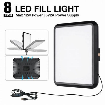 High Power 352 Led Video Light 2800K-7000K Panel Light Studio Fill Lamp Photography Lighting Photo w Light Stand for Live Stream