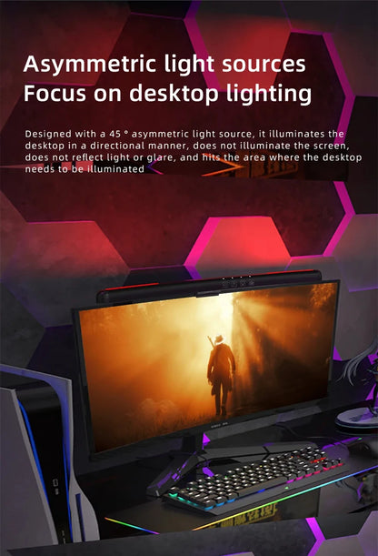 Xiaomi Mijia USB Screen Hanging Lights Stepless Dimming Curved Screen Monitor Light Bar RGB Background Atmosphere Desk Lamp NEW