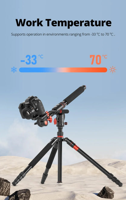 AMBITFUL GM104 Aluminium alloy tripod extenged crossbar ledgth 48-106cm adjuatbale for sony Canon Fuji nikon and mobile phone