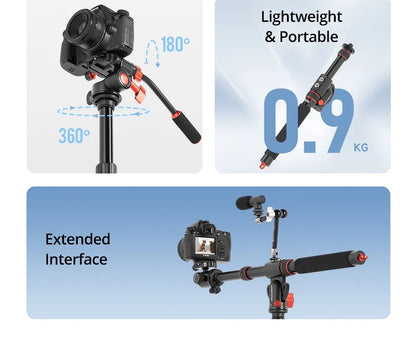 AMBITFUL GM104 Aluminium alloy tripod extenged crossbar ledgth 48-106cm adjuatbale for sony Canon Fuji nikon and mobile phone