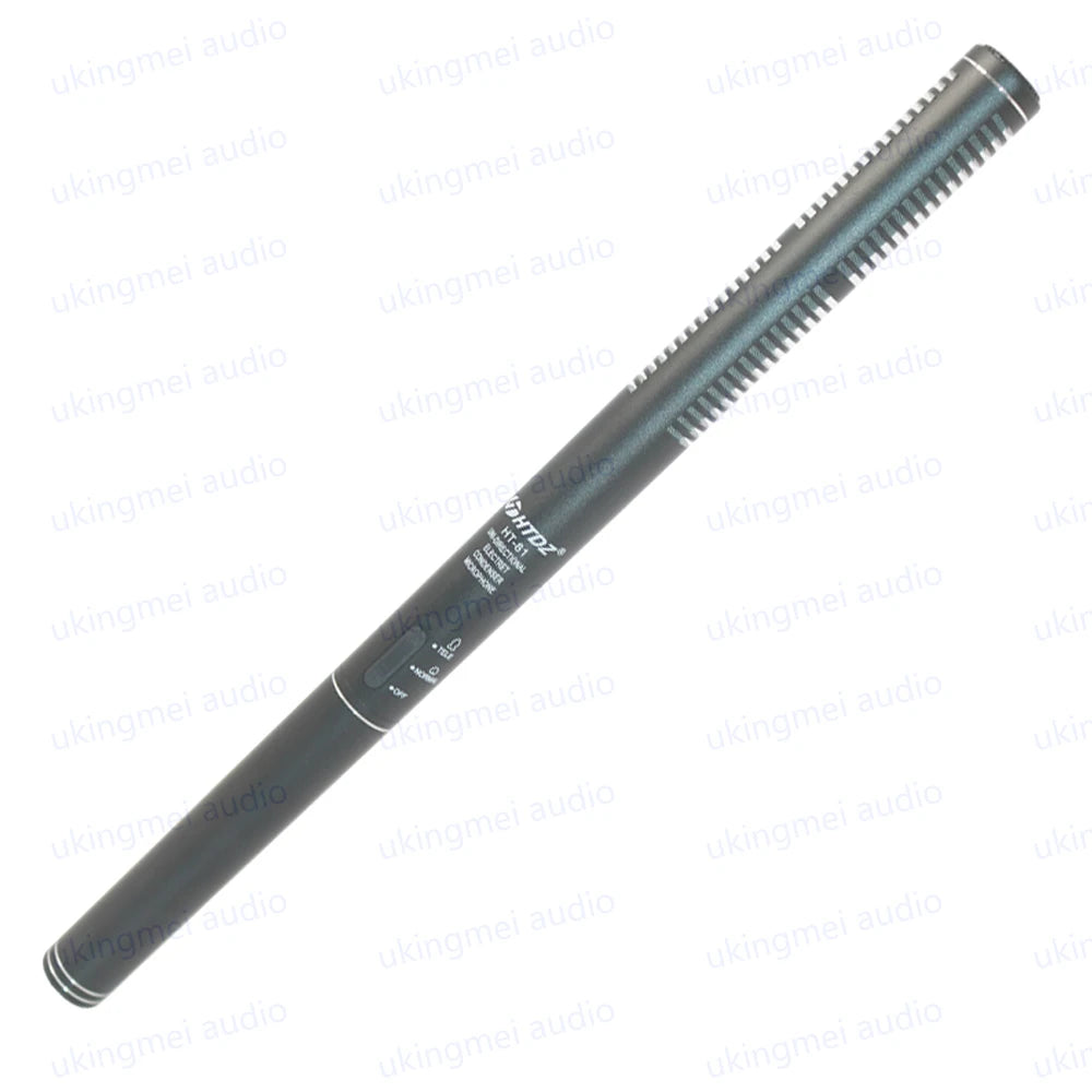 HTDZ HT-81 – Micrófono Shotgun Cardioide de Condensador para Entrevistas y Cámaras DSLR