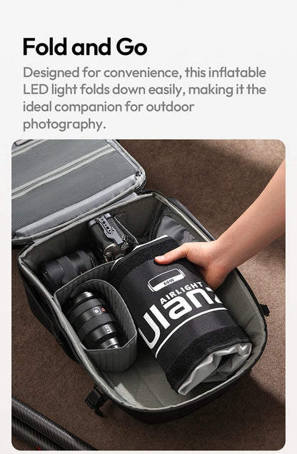 Ulanzi AL60 Inflatable LED Light 2700K-6500K Bi-Color Soft Air Light with Handle APP Control Portable for Photography Studio