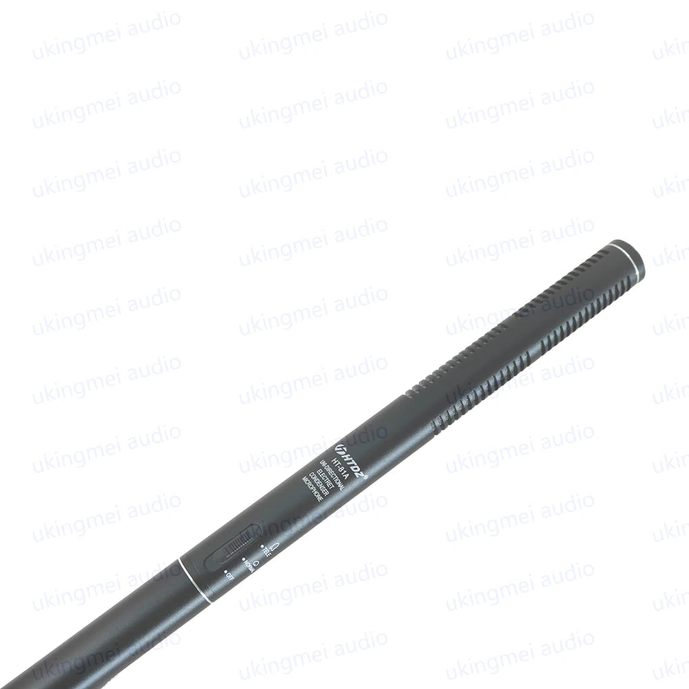 HTDZ HT-81 – Micrófono Shotgun Cardioide de Condensador para Entrevistas y Cámaras DSLR