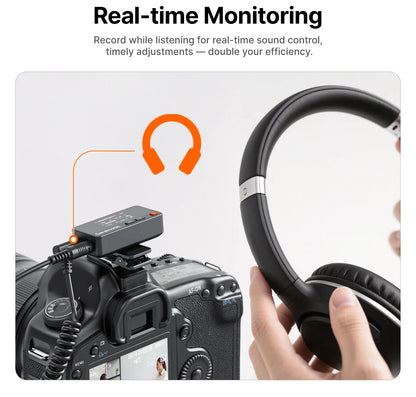 Saramonic Air – Micrófono Lavalier Inalámbrico con Cancelación de Ruido (300m, 24bit) para iPhone 15/16, Android y Cámaras