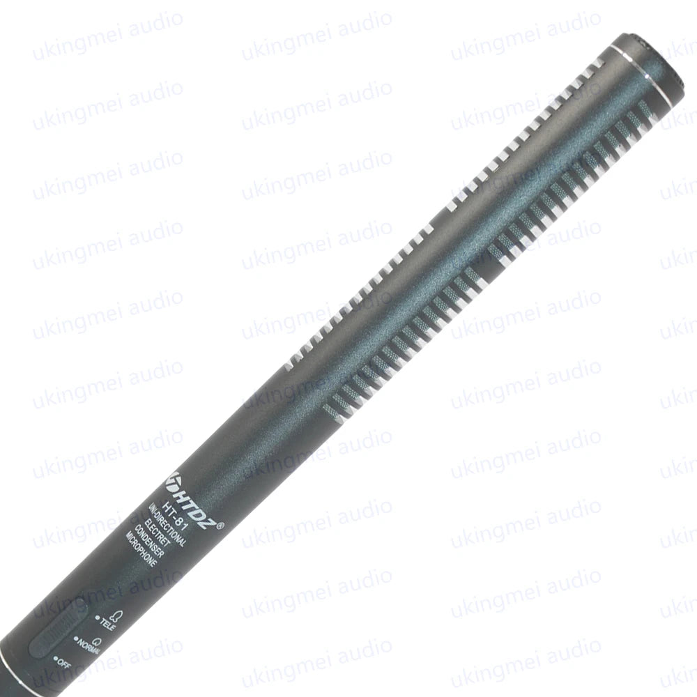 HTDZ HT-81 – Micrófono Shotgun Cardioide de Condensador para Entrevistas y Cámaras DSLR