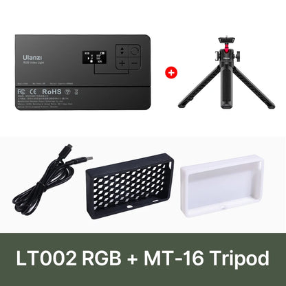 Ulanzi LT002 7 inch Pocket Fill Light RGB Full Color LED Panel Light CRI 95+ Photography Camera Light Creative Scene
