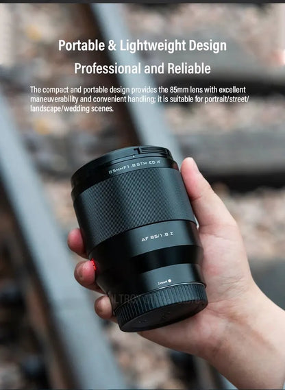 VILTROX 85mm F1.8 Version 2 Auto Focus Full Frame Camera Lens for Fujifilm X Sony E Nikon Z Mount Camera Telephoto Lens