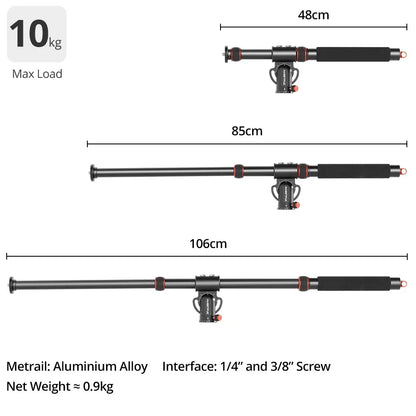 AMBITFUL GM104 Aluminium alloy tripod extenged crossbar ledgth 48-106cm adjuatbale for sony Canon Fuji nikon and mobile phone