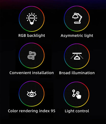 Xiaomi Mijia USB Screen Hanging Lights Stepless Dimming Curved Screen Monitor Light Bar RGB Background Atmosphere Desk Lamp NEW