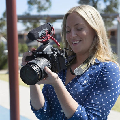 Rode VideoMic GO – Micrófono Shotgun Hipercardioide para Cámaras DSLR Canon, Nikon y Sony